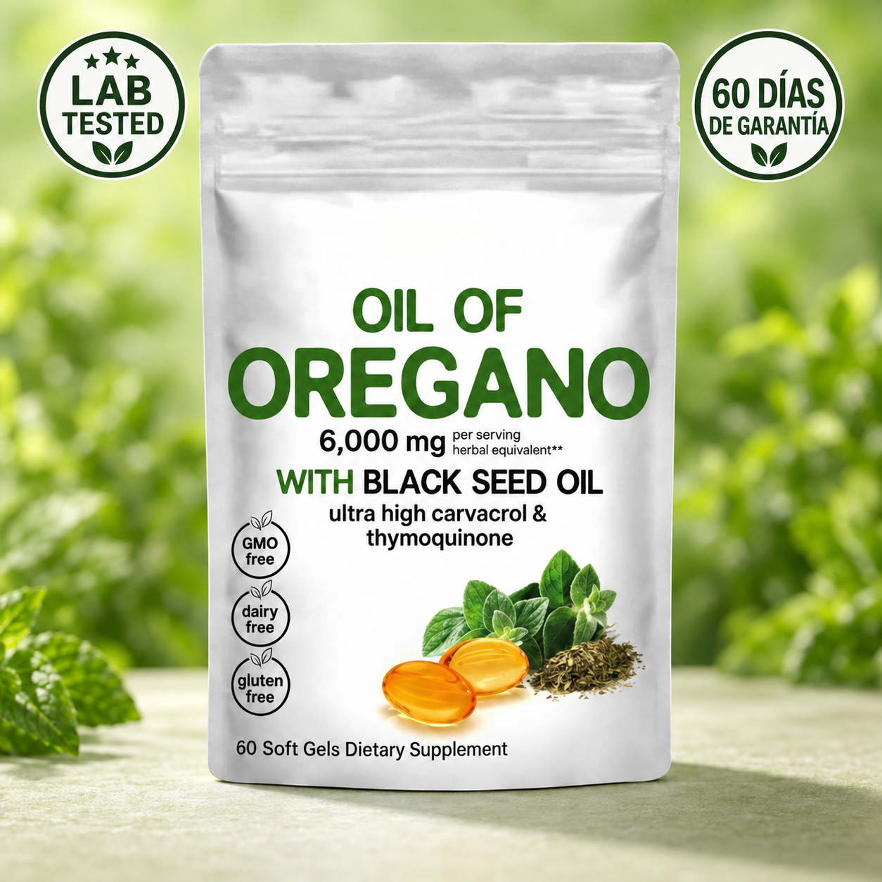 Aceite de Orégano y Semillas Negras