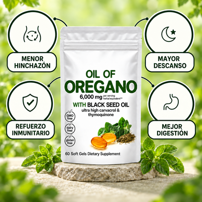 Aceite de Orégano y Semillas Negras