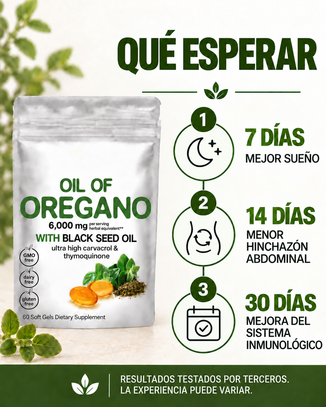 Aceite de Orégano y Semillas Negras